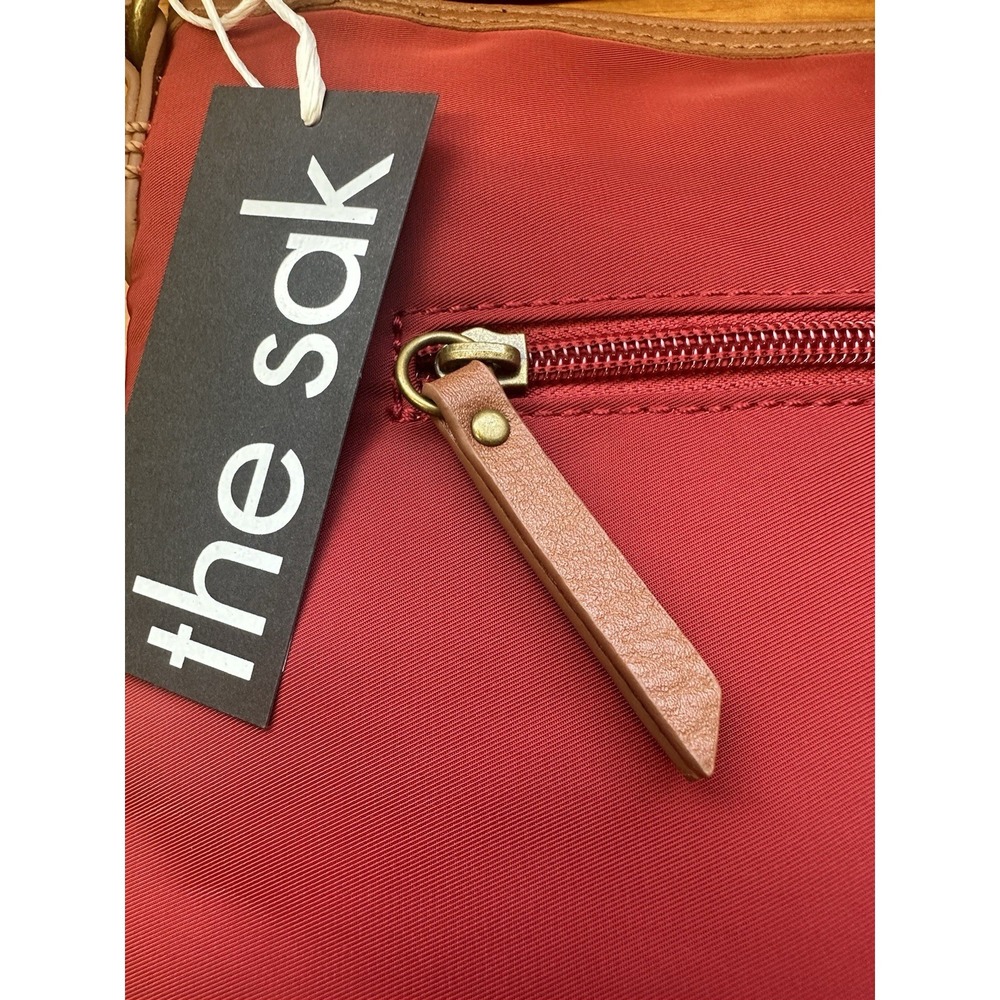 The Sak Esperato Nylon Crossbody One Size Crimson Red NWT - Picture 7 of 11